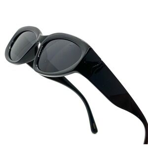 Womens Black Oval Sunglasses‎ Fashion Trendy Designer Sun Glasses Vintage Classy